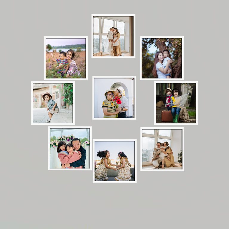 Bộ 9 khung ảnh dán tường